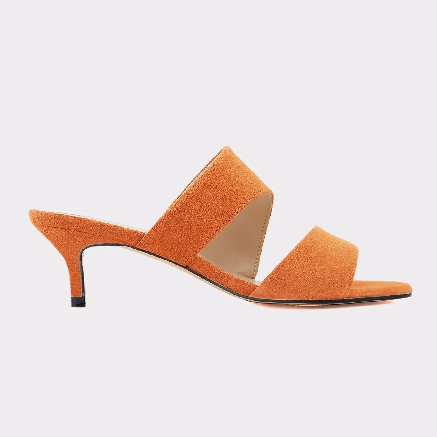 Sandals Casual 5cm Sexy Thin High Heels Open Toe Slip on Sandal Nude Red Wedding Shoes Plus Size