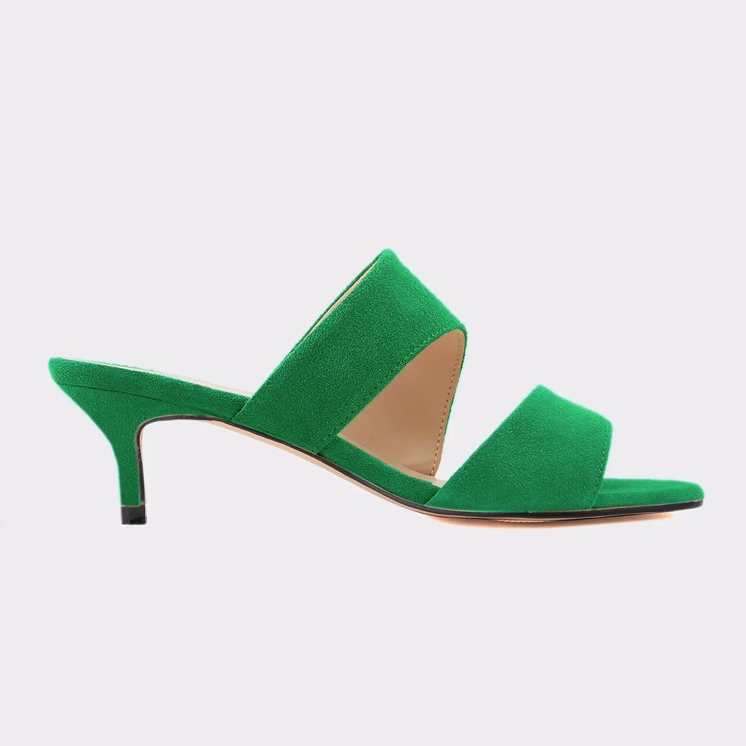 Sandals Casual 5cm Sexy Thin High Heels Open Toe Slip on Sandal Nude Red Wedding Shoes Plus Size