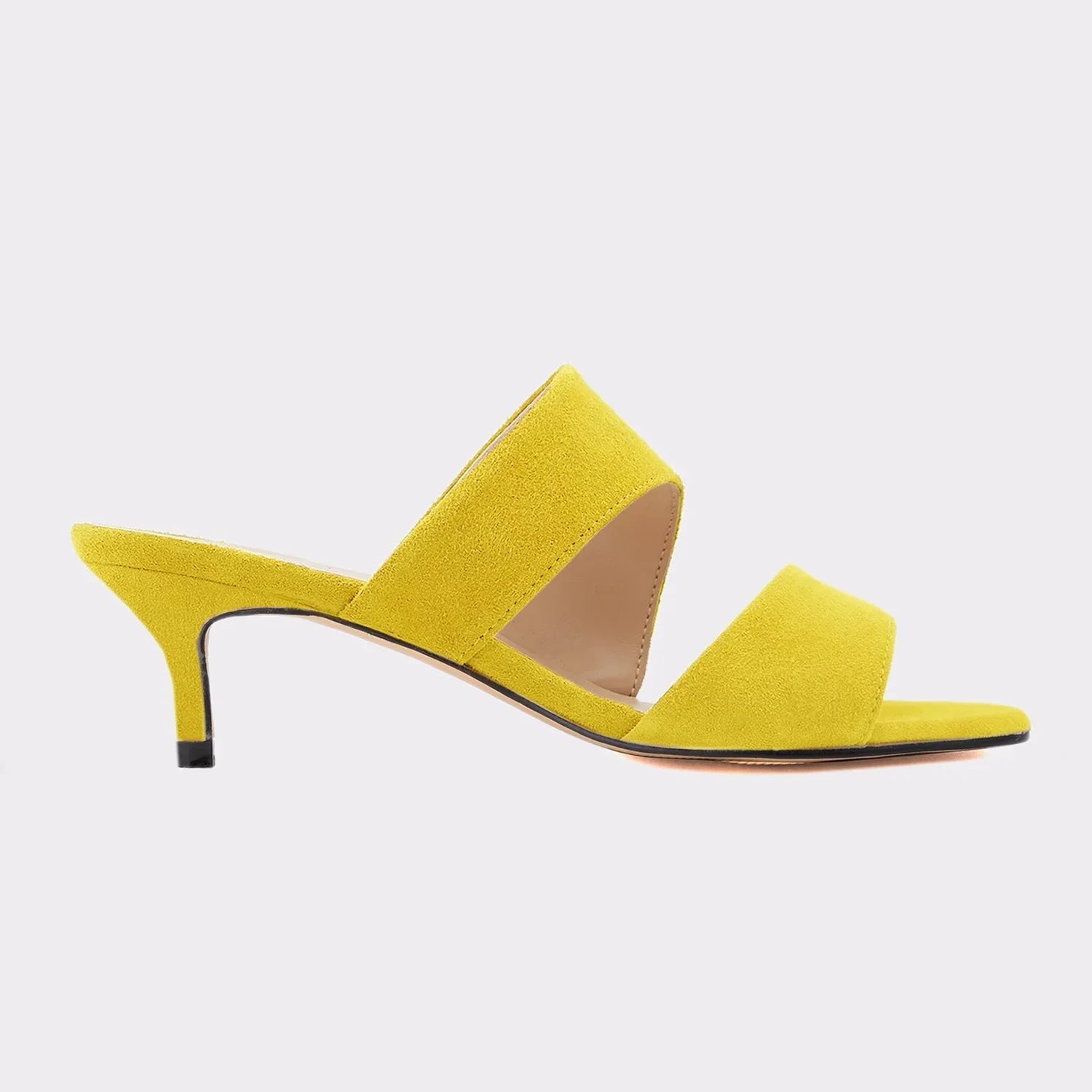 Sandals Casual 5cm Sexy Thin High Heels Open Toe Slip on Sandal Nude Red Wedding Shoes Plus Size