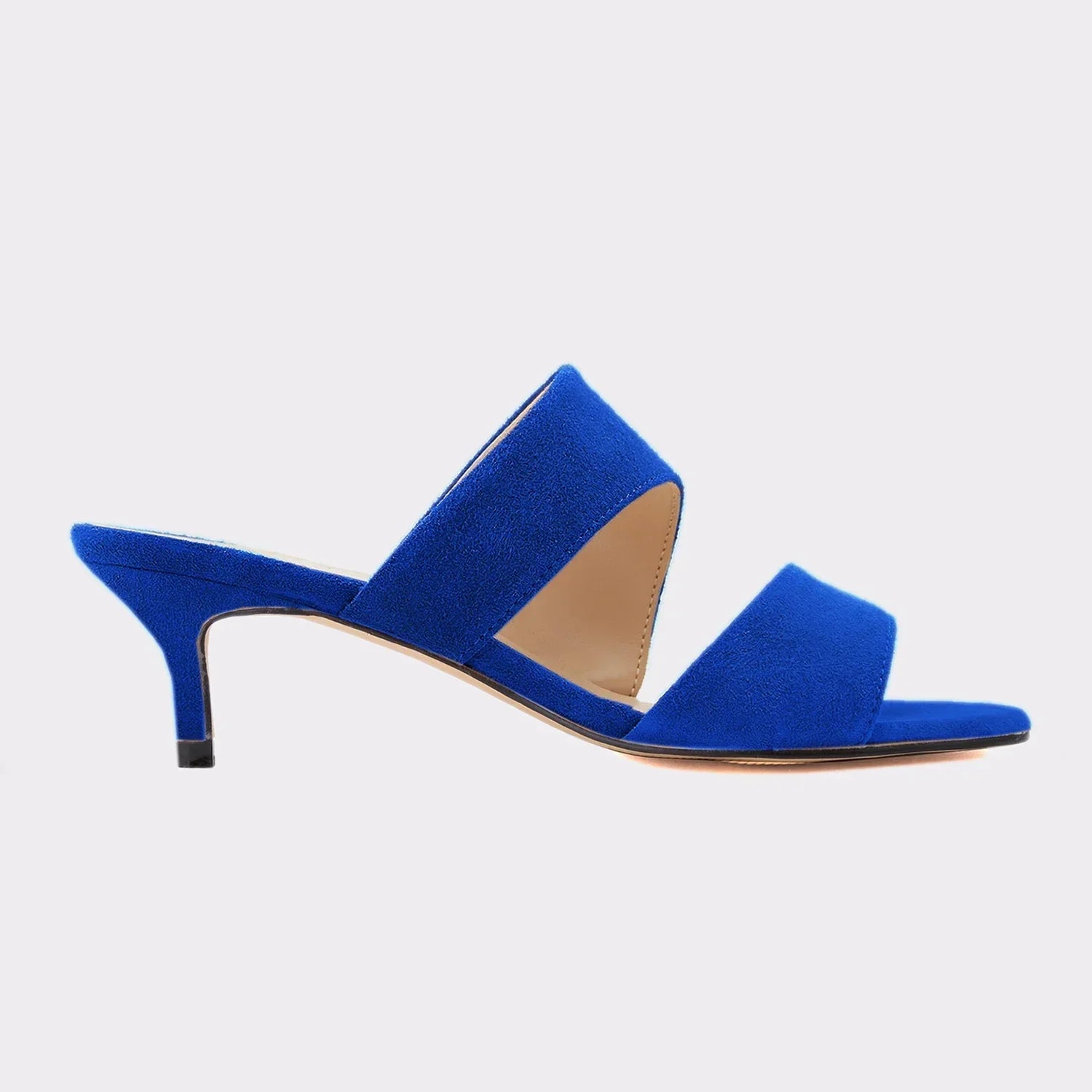 Sandals Casual 5cm Sexy Thin High Heels Open Toe Slip on Sandal Nude Red Wedding Shoes Plus Size