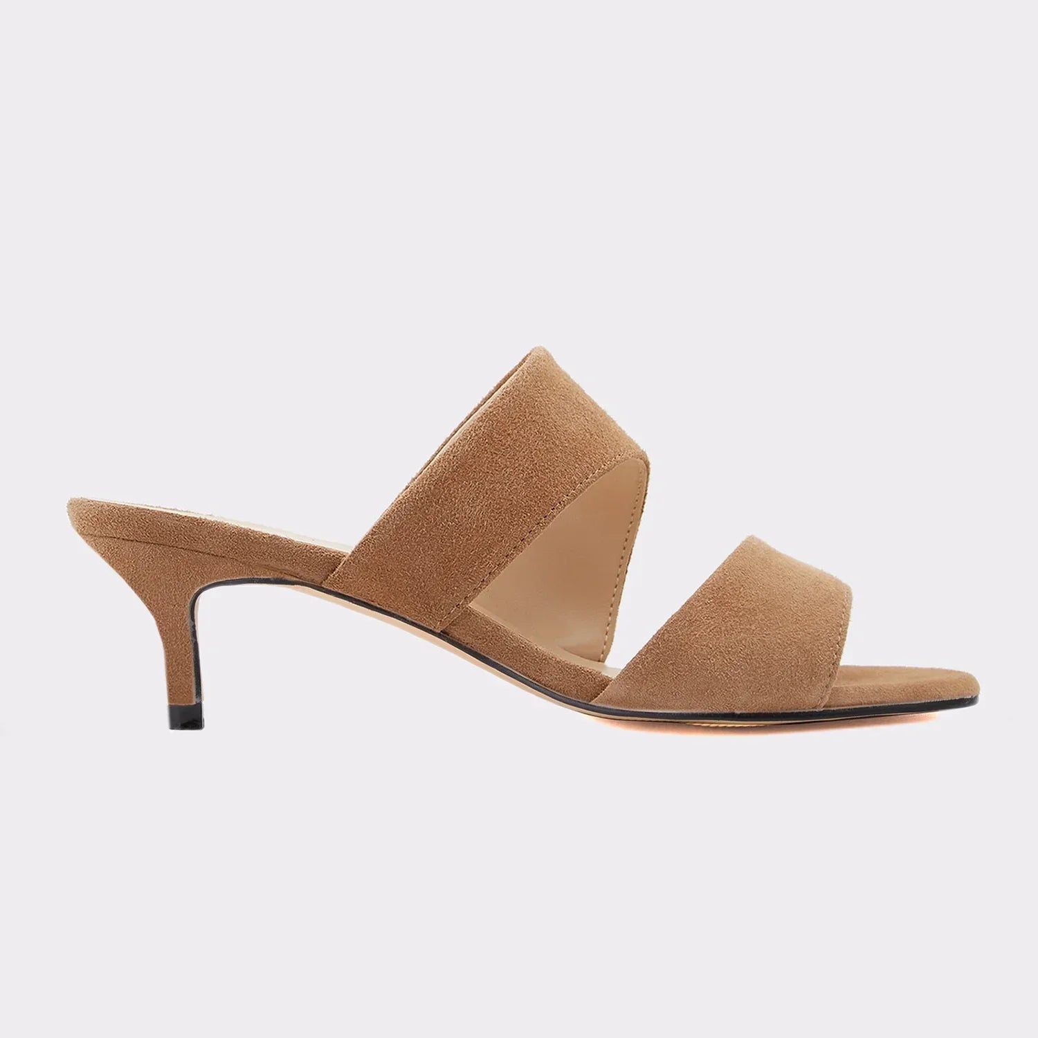 Sandals Casual 5cm Sexy Thin High Heels Open Toe Slip on Sandal Nude Red Wedding Shoes Plus Size