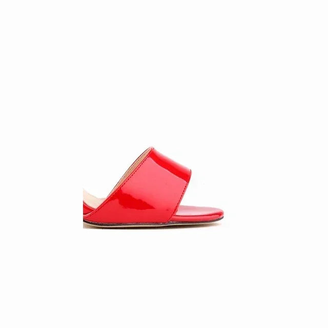 Sandals 8cm High Heels Flock Lady Gladiator Evening Ankle Strap Stilettos Party Nude Wedding Shoes