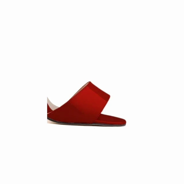 Sandals 8cm High Heels Flock Lady Gladiator Evening Ankle Strap Stilettos Party Nude Wedding Shoes