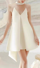 Elisa Chic Halterneck Mini Dress