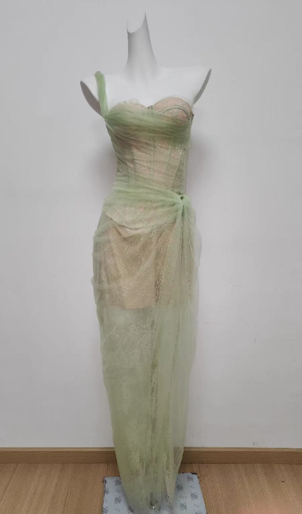 Anandi Mesh Corset Maxi Dress