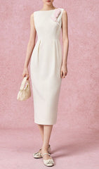 Geri Elegant Sleeveless Midi Dress