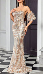 Hakeem Glamour Sequin Maxi Dress