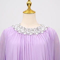 Felipe Mint Green Embellished Maxi Gown with Feather Cuffs