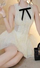 Isoko Sleeveless Lace Mini Dress
