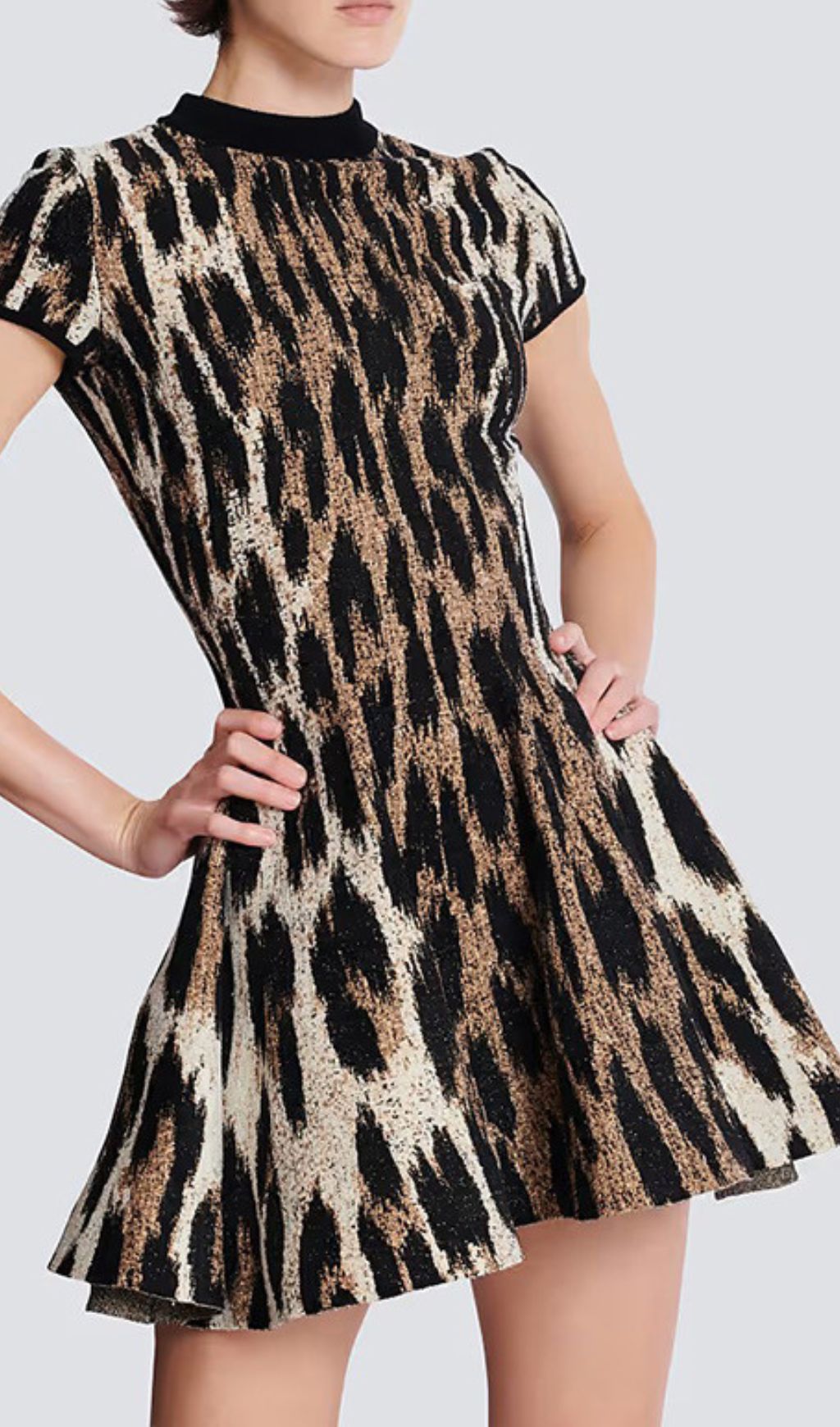 Ismerie Leopard Print Mini Dress for Women