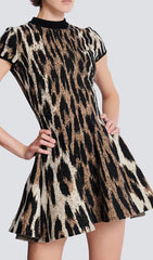 Ismerie Leopard Print Mini Dress for Women