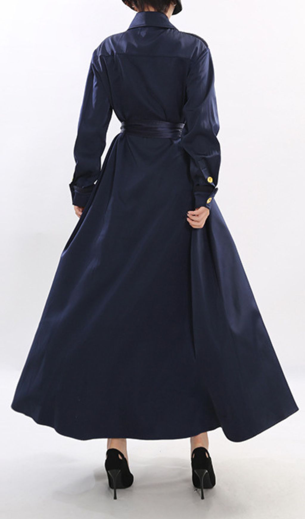 Josette Elegant Navy Maxi Dress