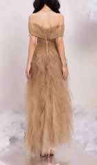 Ersa Off-Shoulder Corset Maxi Dress