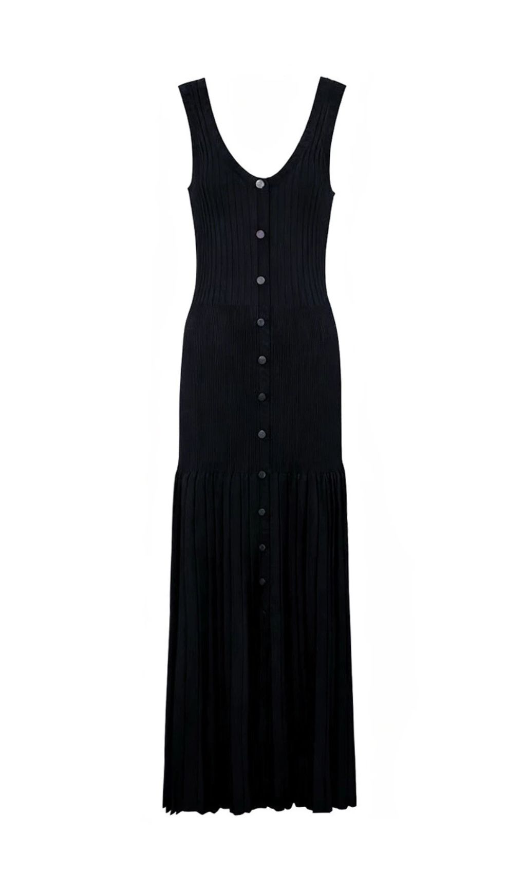 Jackie Black Ribbed Knit Maxi Dress & Cardigan Set