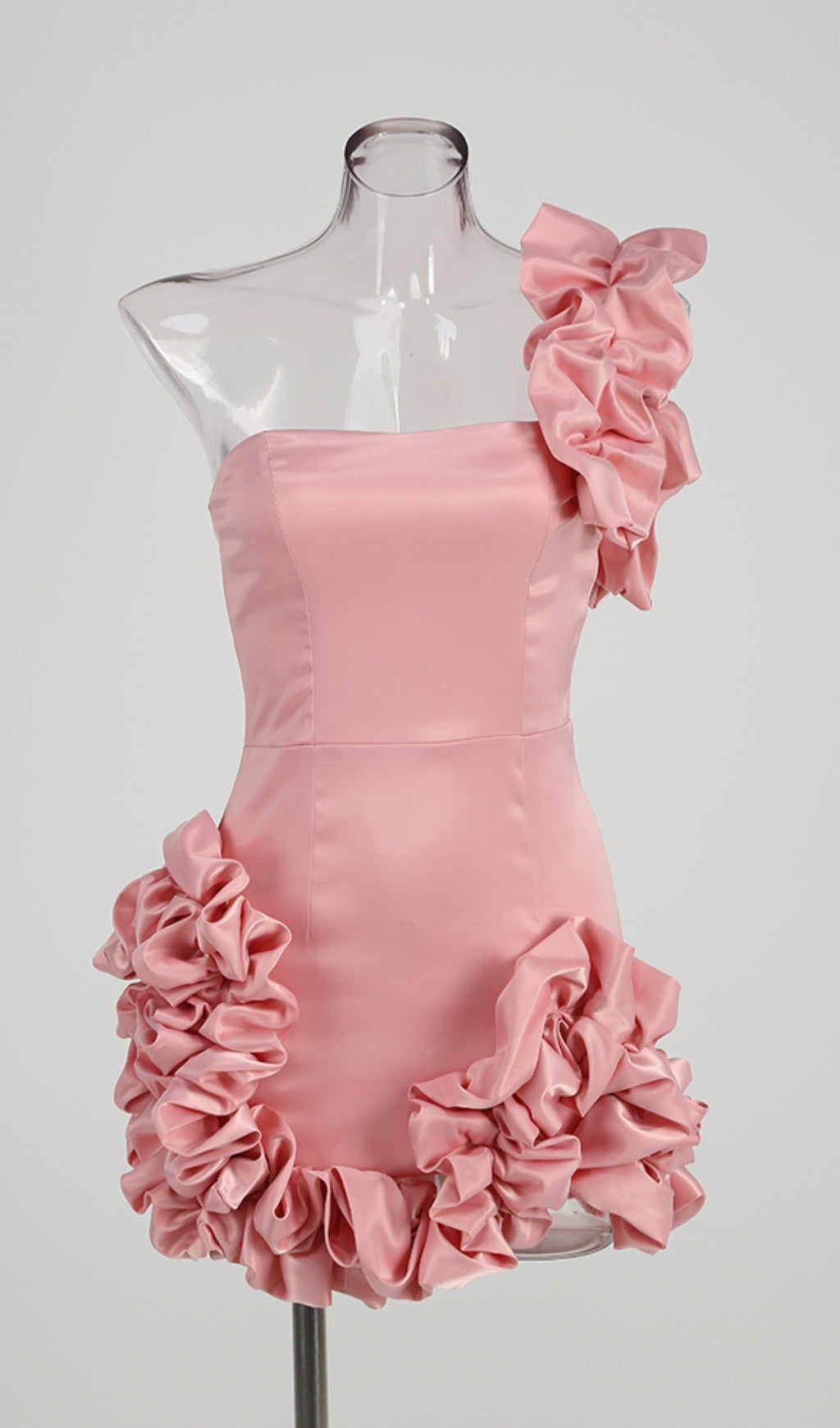 Ayaz Ruffled Strapless Mini Dress