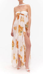 Emely Effortless Floral Backless Maxi Dress