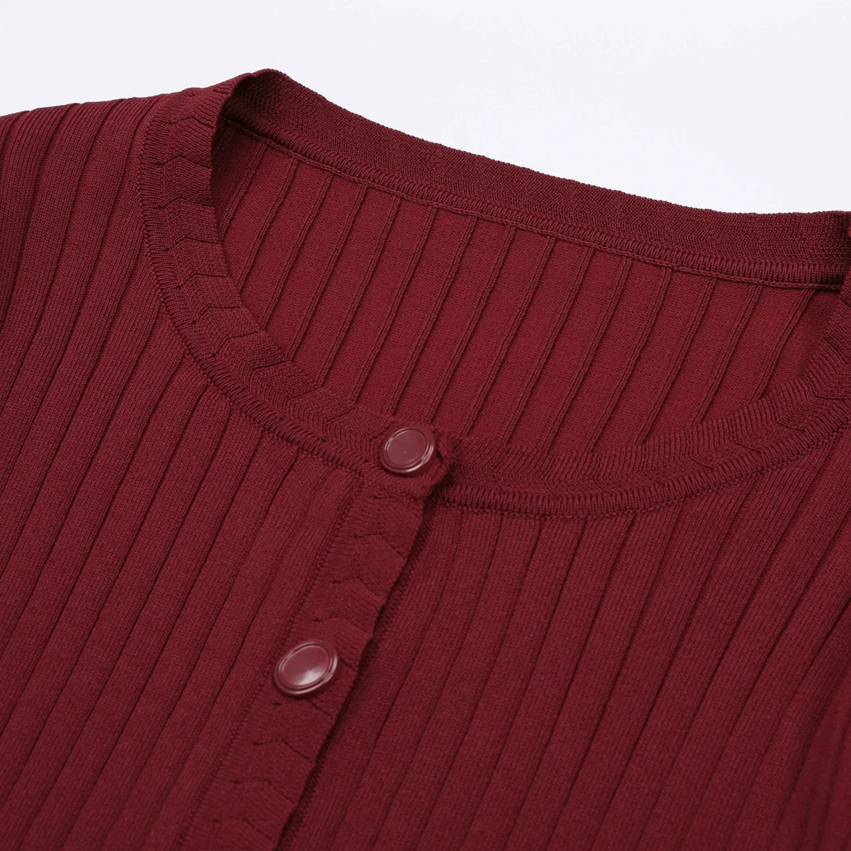 Jackie Wine Ribbed Knit Cardigan & Maxi Dress Set