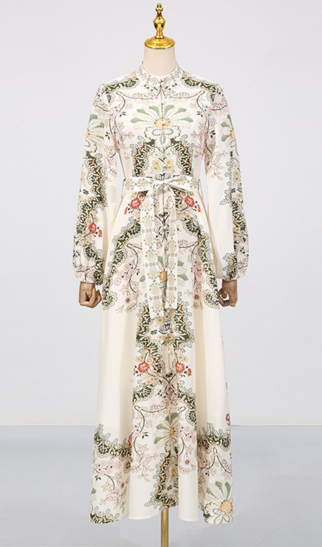 Fawzia Elegant Bohemian Floral Maxi Dress