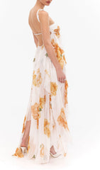 Emely Effortless Floral Backless Maxi Dress