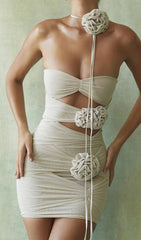 Romantic Fog Floral Mini Dress