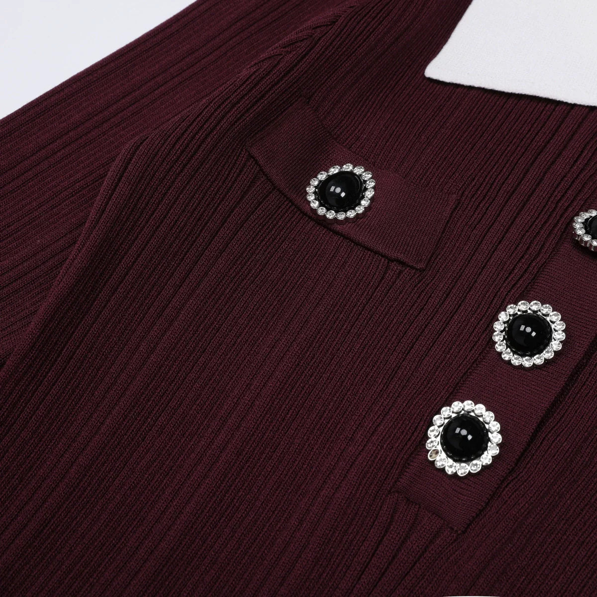 Javier Ribbed Knit Midi Dress