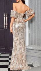 Hakeem Glamour Sequin Maxi Dress