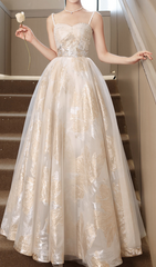 Gur Shimmering Gold Leaf Maxi Gown