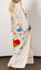 Gita Artisanal Embroidered Maxi Dress