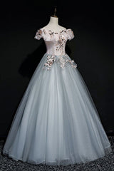 A-line Off Shoulder Long Off Shoulder Party Dress
