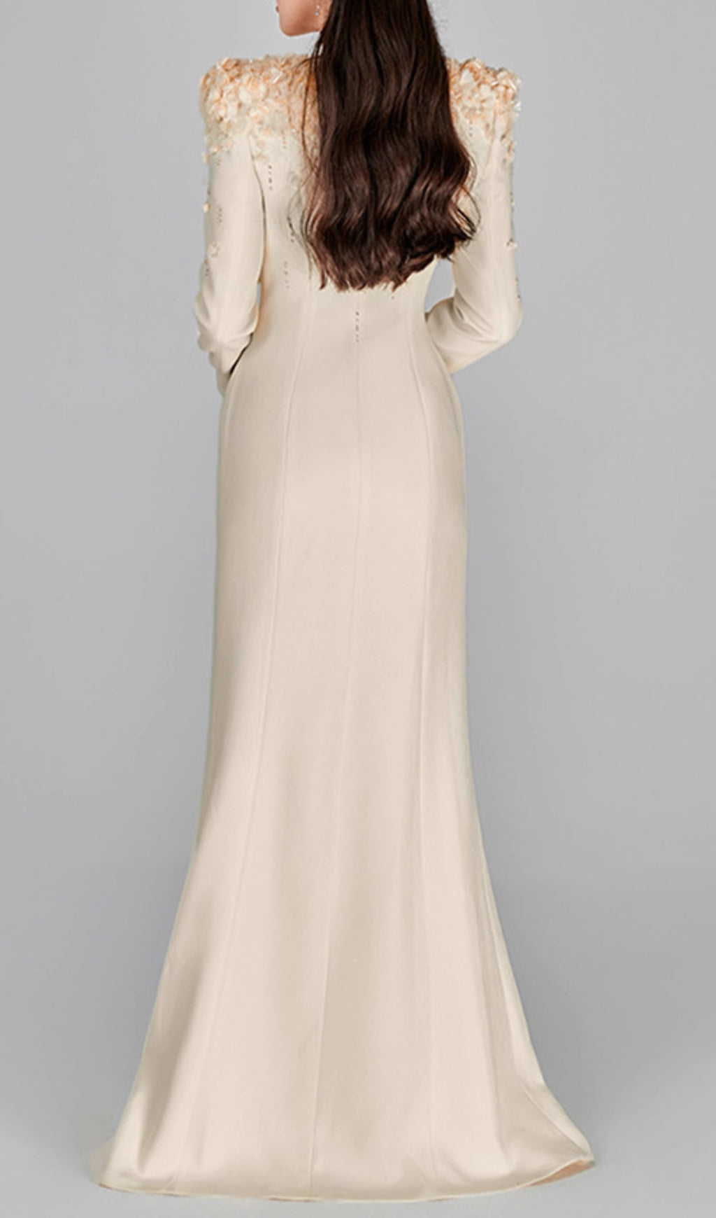 Boudewijn Floral Embellished Maxi Blazer Gown
