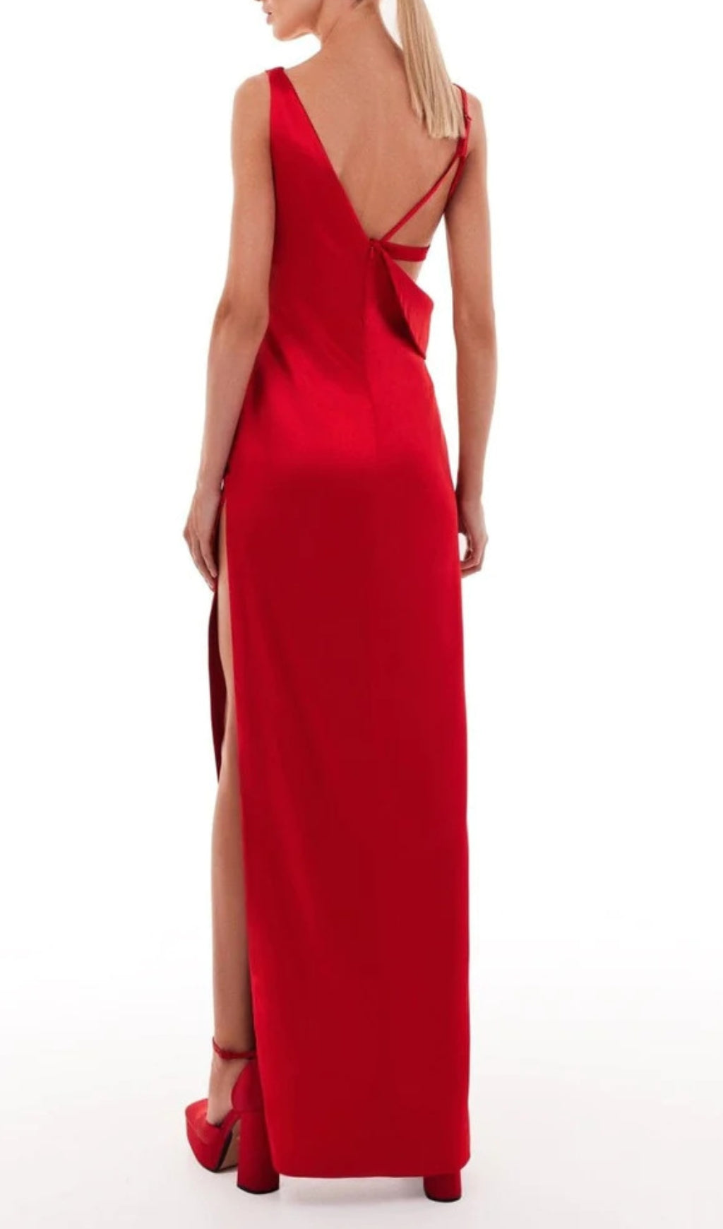 Brittnee Red Glamour Maxi Dress