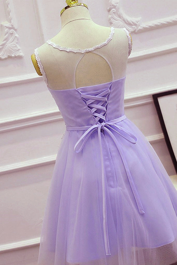 Cute Round Neckline Knee Length Homecoming Dress