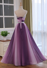 Vestido de fiesta de boda con escote en forma de A y degradado 
