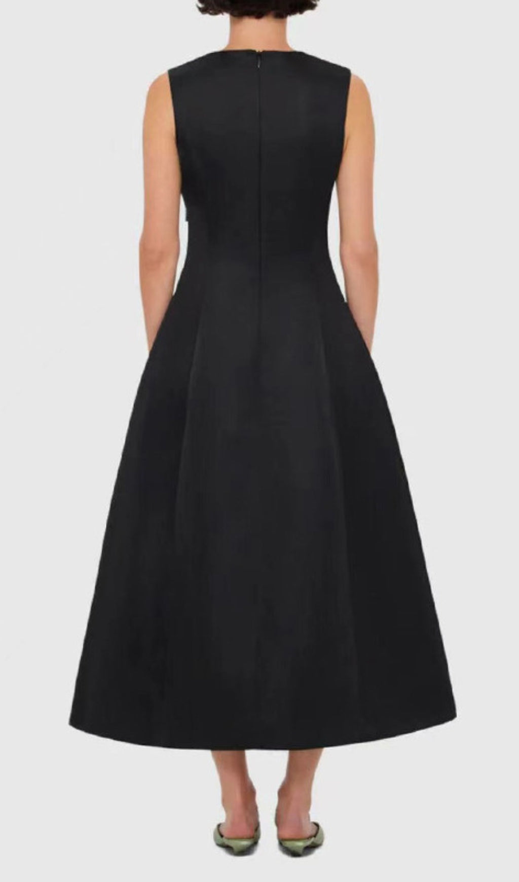 Gigi Rose Bloom Embroidered Sleeveless Midi Dress