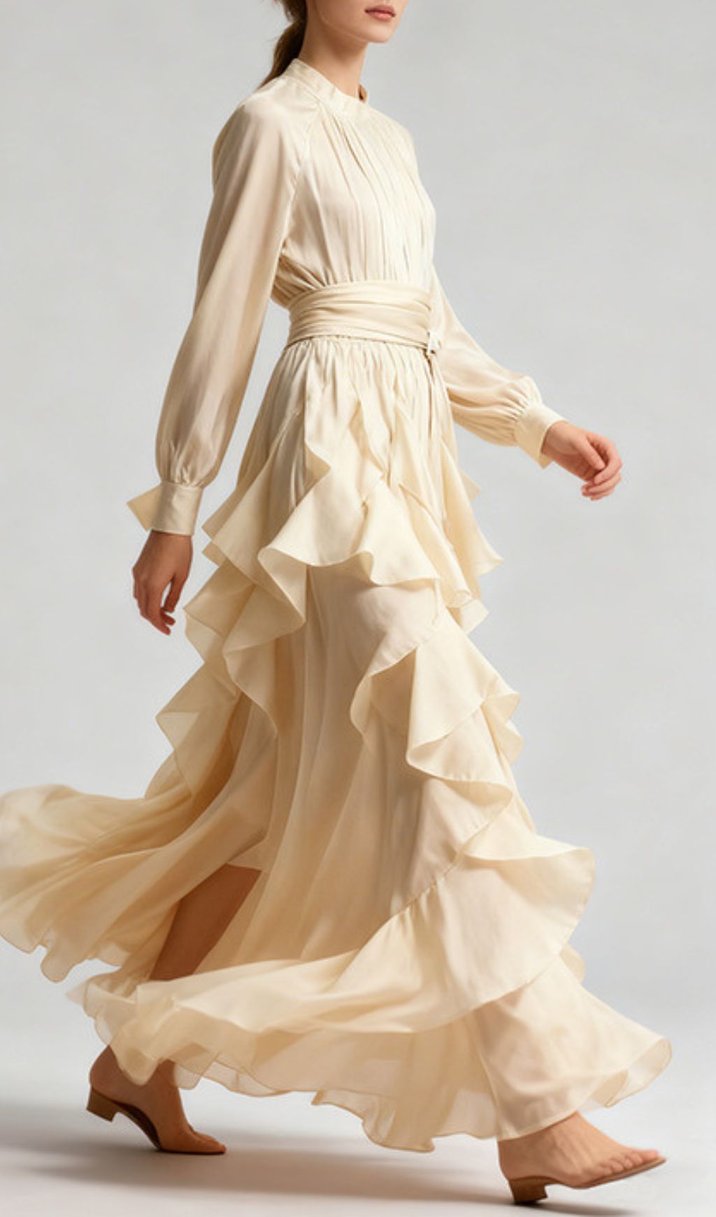 Joop Romantic Ruffle Maxi Dress