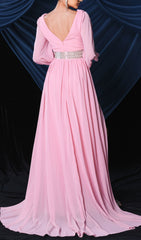 The Boheme Pink Pearl Maxi Dress