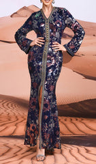 Cruella Floral Sequin Maxi Gown