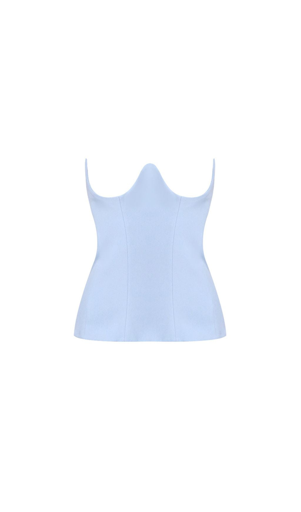 Istas Sky Blue Corset Maxi Gown