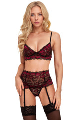 Scalloped Lace Bra Set