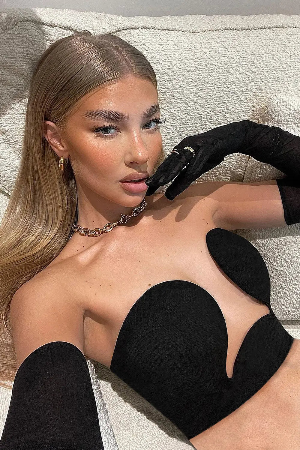 Sultry Plunge Wrap Bandage Crop Top