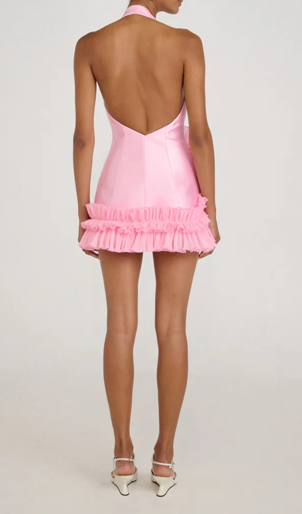 Esme Pink Halter Mini Dress