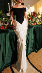 Hetal Chic Off-Shoulder Ruched Maxi Dress