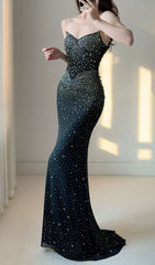 Janny Sparkle Strapless Maxi Dress