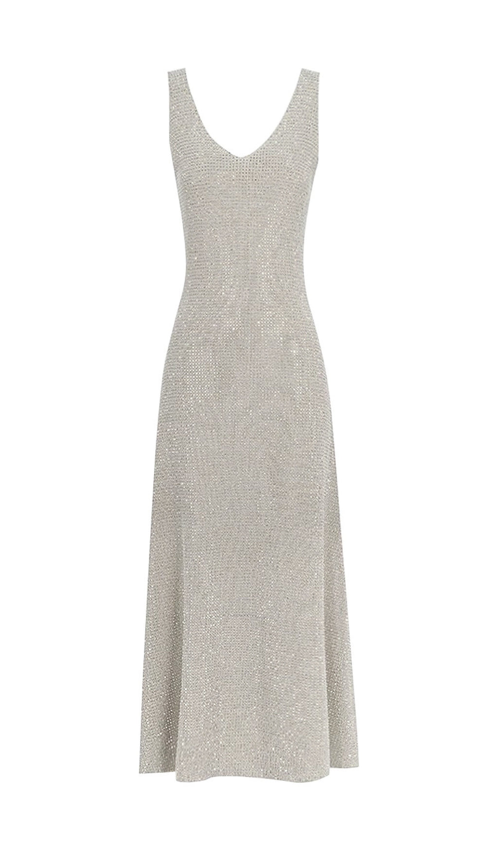 Elin Shimmering Diamond Embellished Maxi Dress