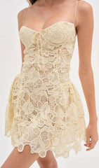 Felice Elegant Strappy Lace Mini Dress