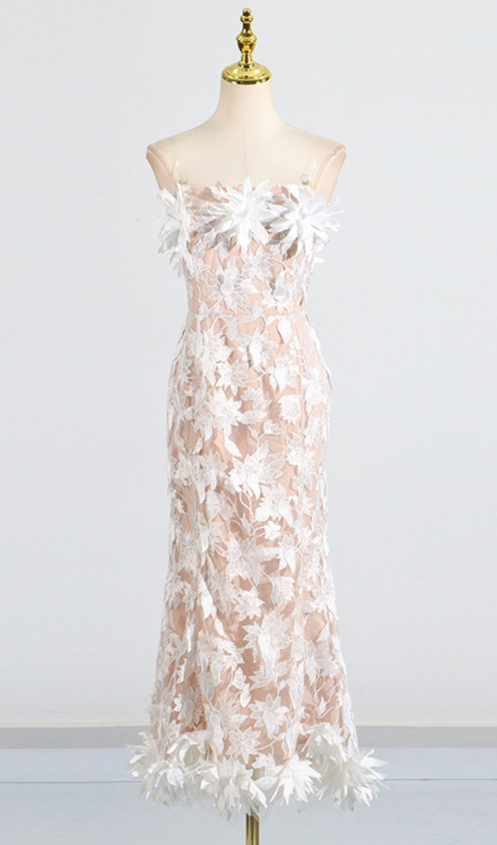 Derya Strapless Floral Maxi Dress