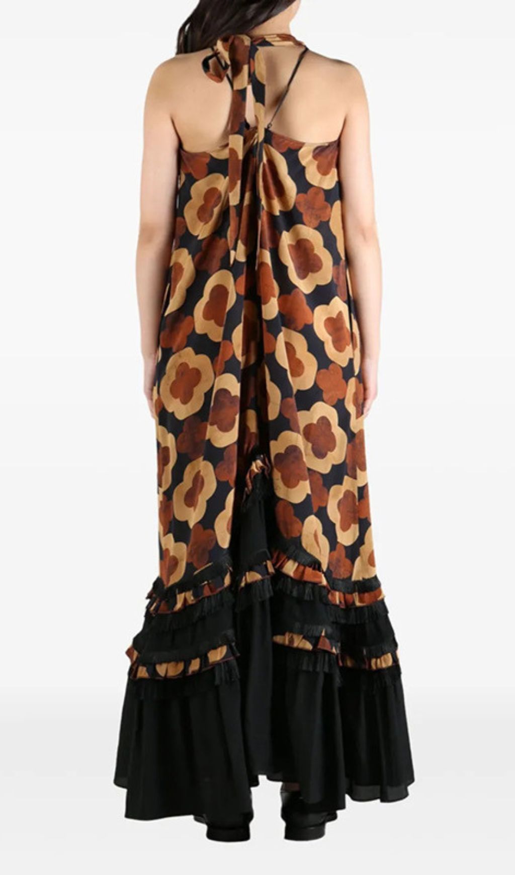 Gzifa Bohemian Halter Neck Maxi Dress