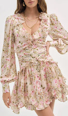 Iolanthe Romantic Ruffle Floral Mini Dress