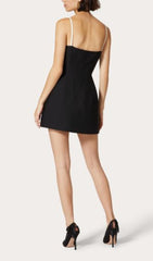 Adina Sculptural Rose Bustier Mini Dress