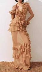 Himani Ruffle Maxi Dress